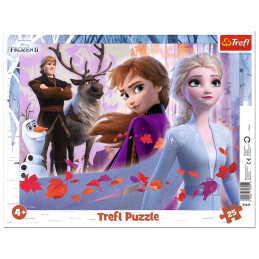 Puzzle carton 25 piese Trefl Frozen, 31345 / 460360, 4+ ani