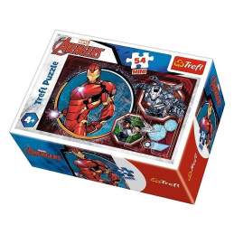 Puzzle carton 54 piese Trefl Mini - Avengers - Iron man, 19615, 4+ ani